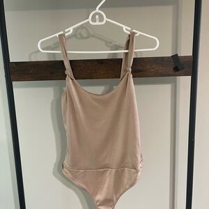 Vici Tan Bodysuit with Spaghetti Straps